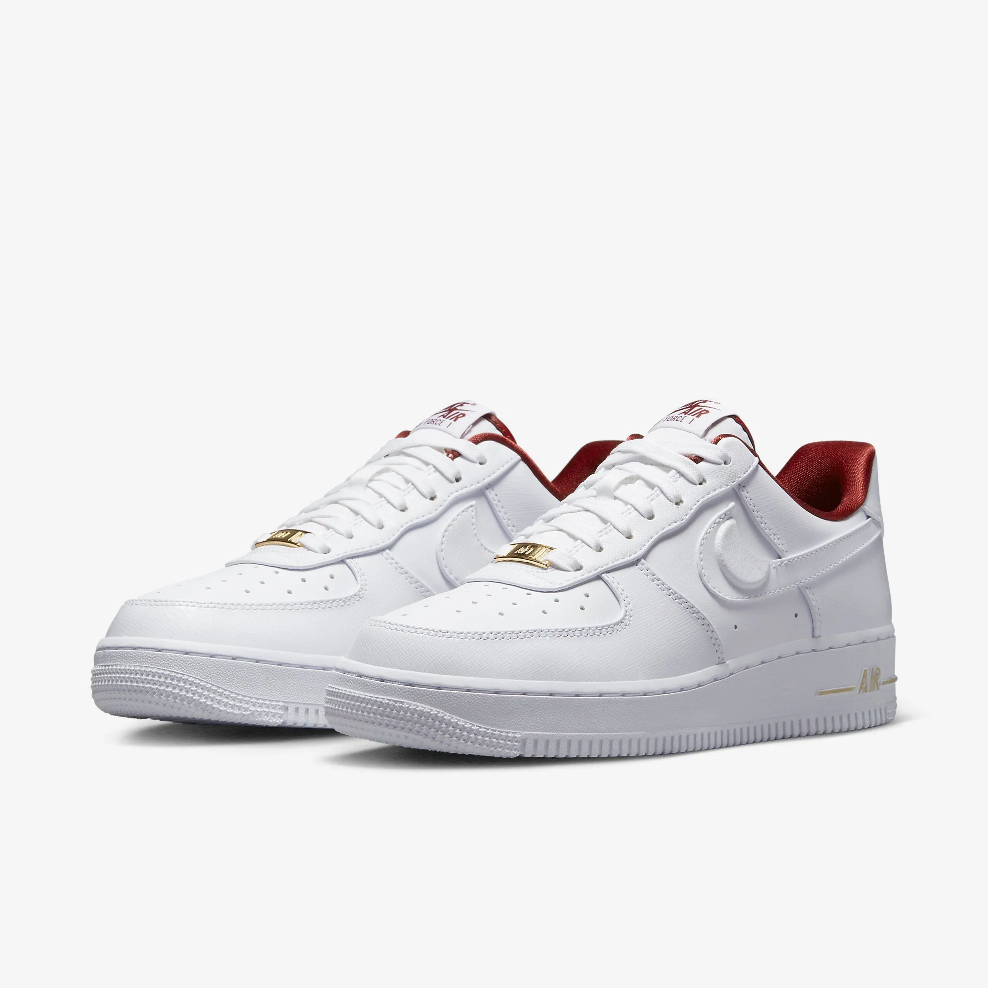 Women's Nike Air Force 1 '07 SE (White/Team Red/Metallic Gold)(DV7584-100)