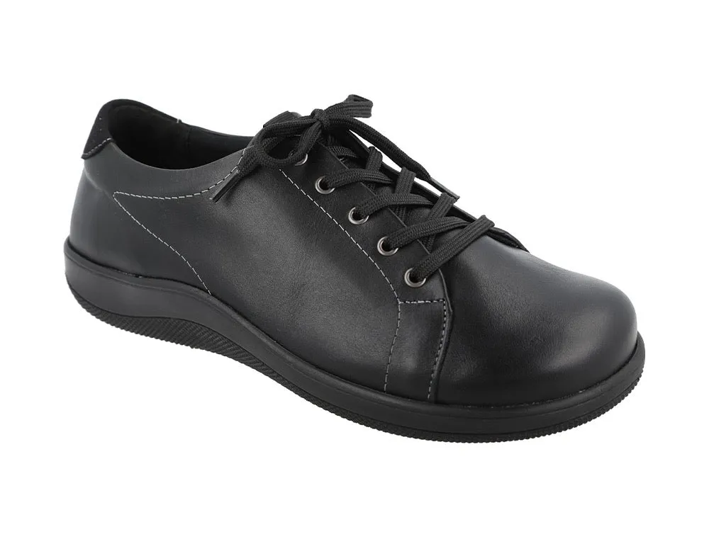 Womens Wide Fit Taylor Black Trainers