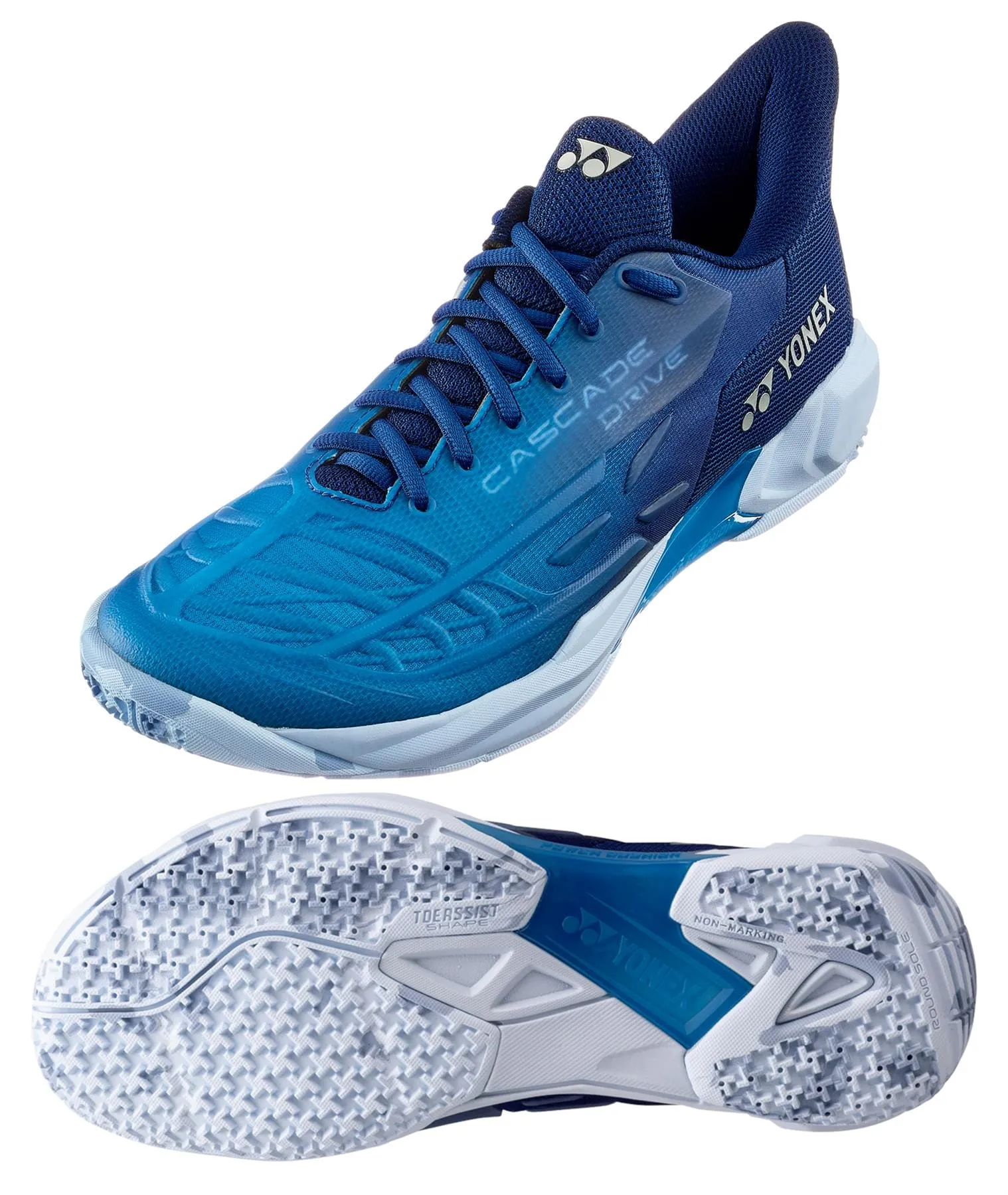 Yonex Power Cushion Cascade Drive 2 Badminton Shoes - Clear Blue